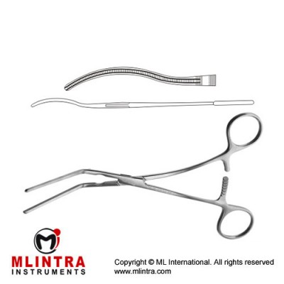 Glover Atrauma Multipurpose Vascular Clamp Stainless Steel, 17.5 cm - 7"